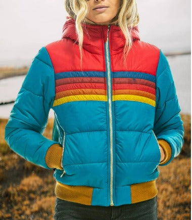 Chaqueta impermeable de invierno para mujer | Chaqueta acolchada para el día a día y actividades al aire libre