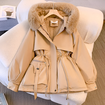 Chaqueta mujer elegante resistente al frío chic y cómoda