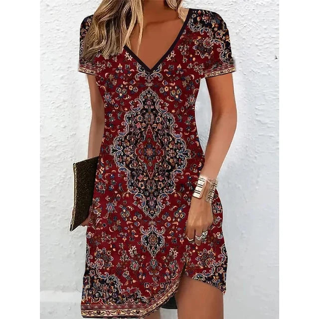 Vestido cóctel con brillo elegante y moderno