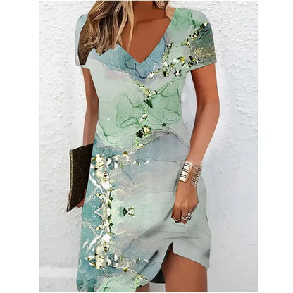 Vestido cóctel con brillo elegante y moderno