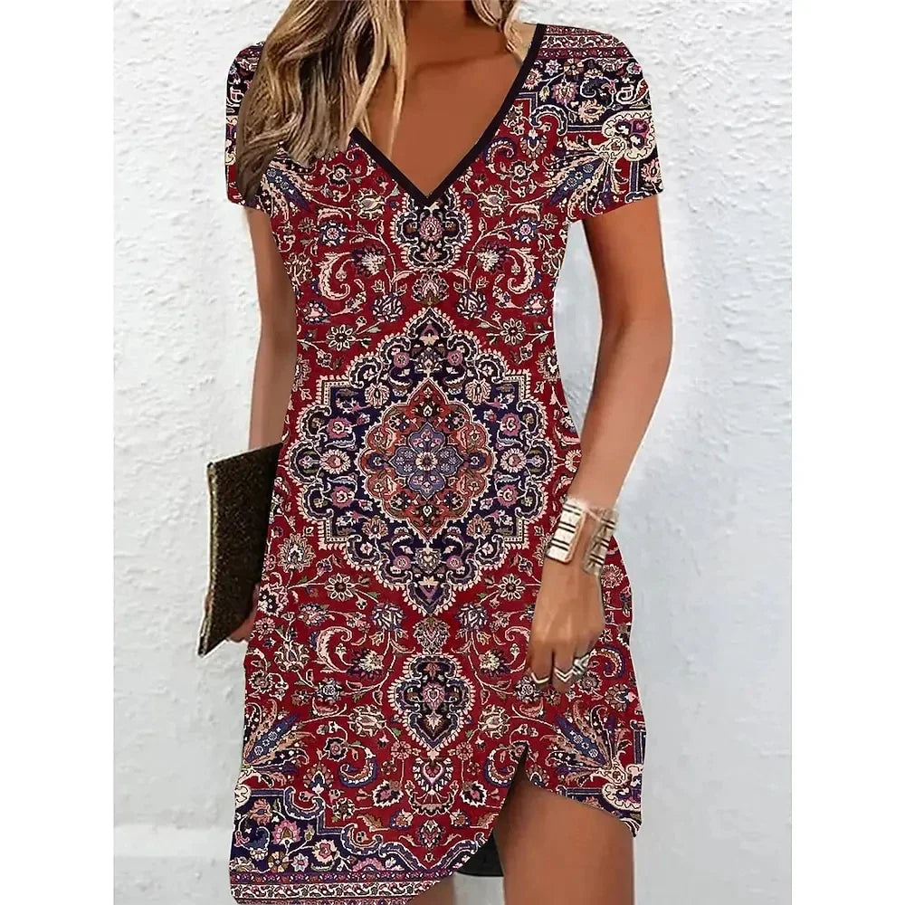 Vestido cóctel con brillo elegante y moderno