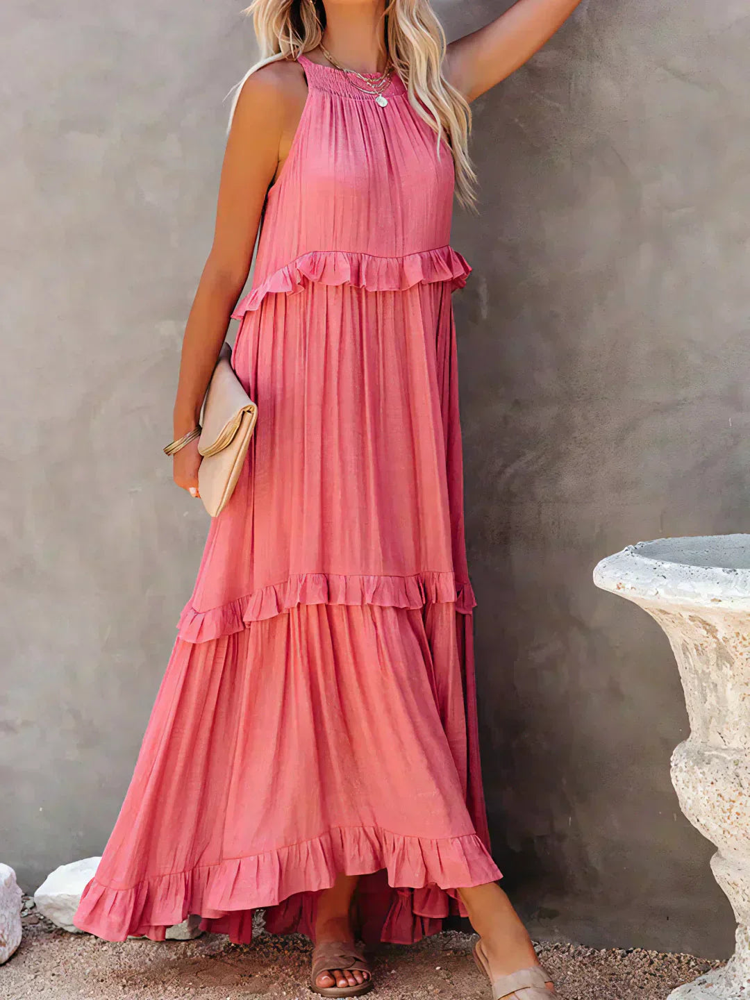 Vestido Mujer – Diseño Atemporal, Volantes y Estilo Elegante