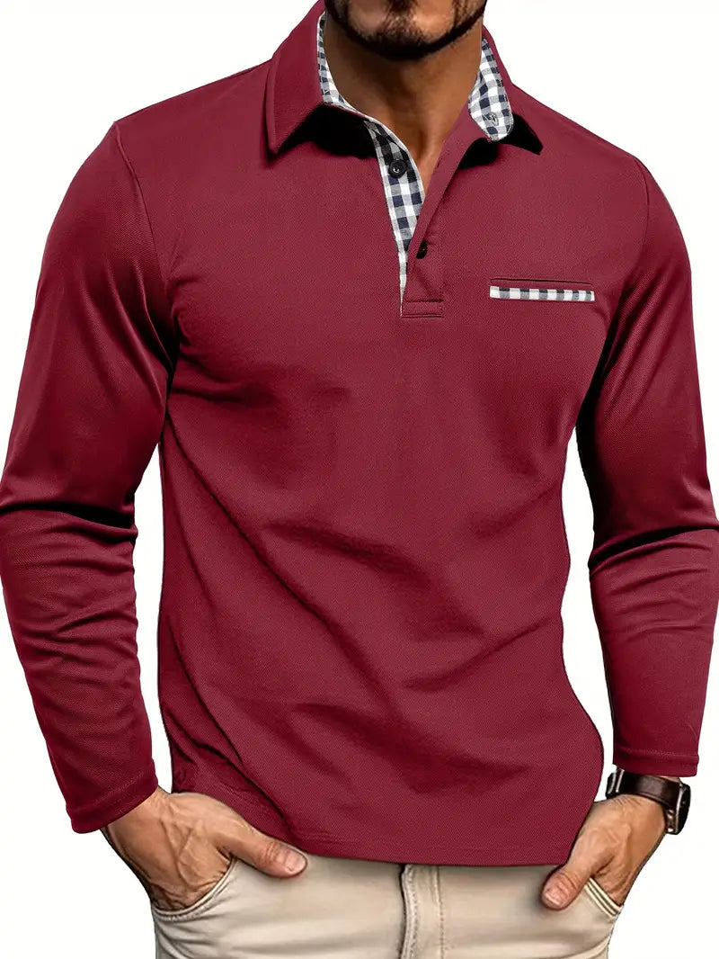 Polo de Hombre de Manga Larga – Elegante y Cómoda