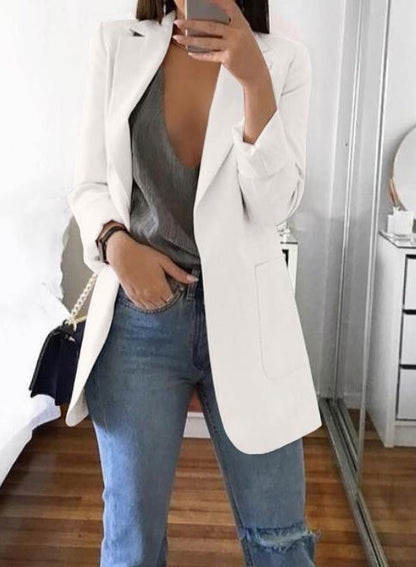 Blazer elegante para mujer, cómodo y versátil para diario