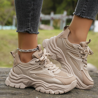 Sneakers mujer beige, cómodos y estilosos para look casual o diario