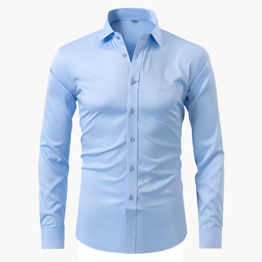 Camisa sin plancha hombre, moderna y cómoda para look profesional