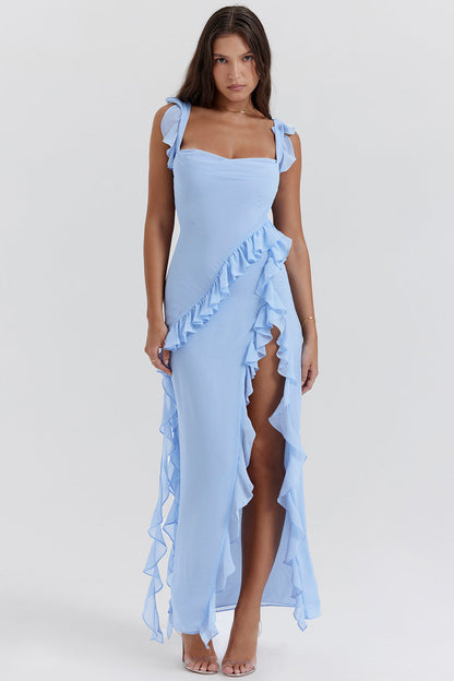 Vestido Elegante Mujer – Diseño Aireado con Volantes y Estilo Moderno