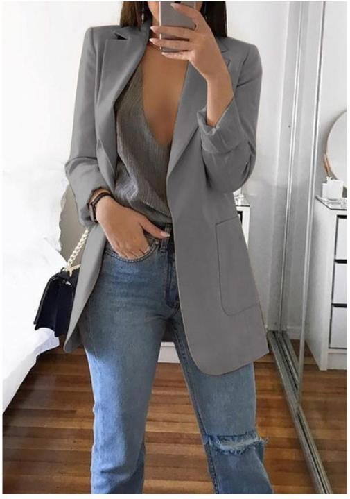 Blazer elegante para mujer, cómodo y versátil para diario