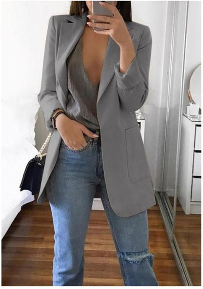 Blazer elegante para mujer, cómodo y versátil para diario