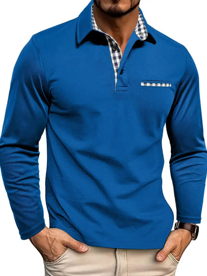 Polo de Hombre de Manga Larga – Elegante y Cómoda