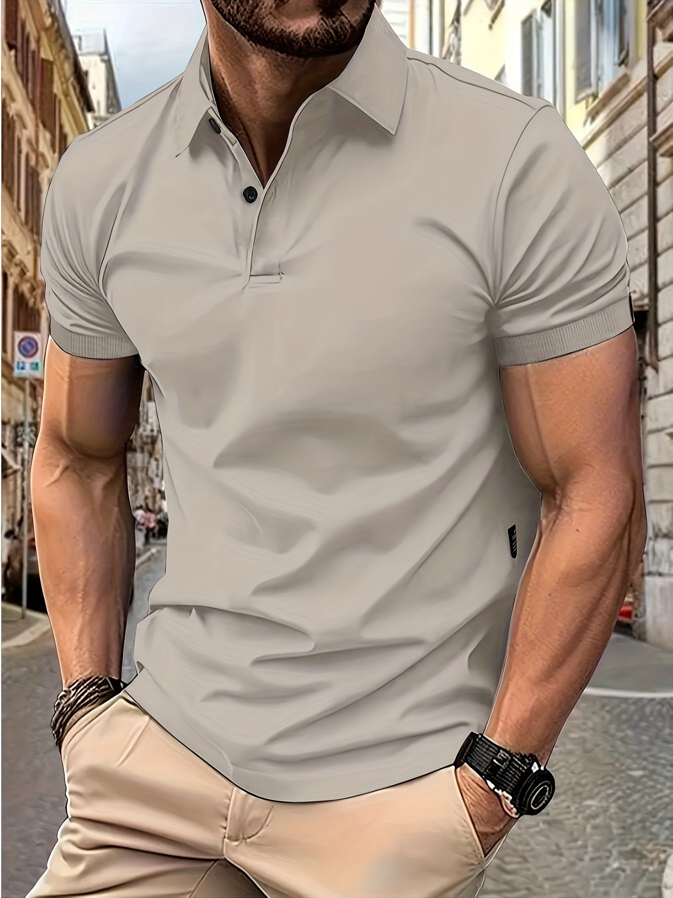 Camisa polo de hombre, elegante y ideal para ocasiones informales