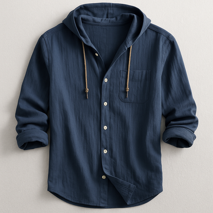 Camisa hombre elegante capucha ligera y estilosa