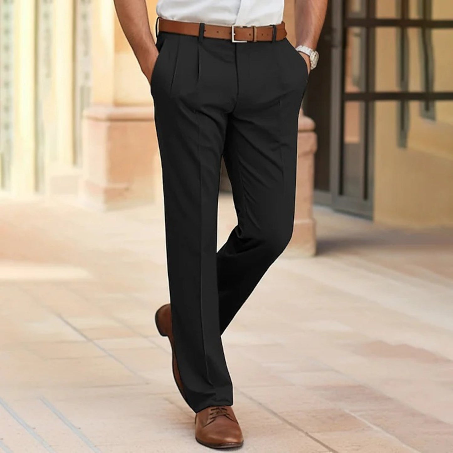 Pantalones Hombre – Tejido Ligero, Fresco y Perfecto para Vacaciones