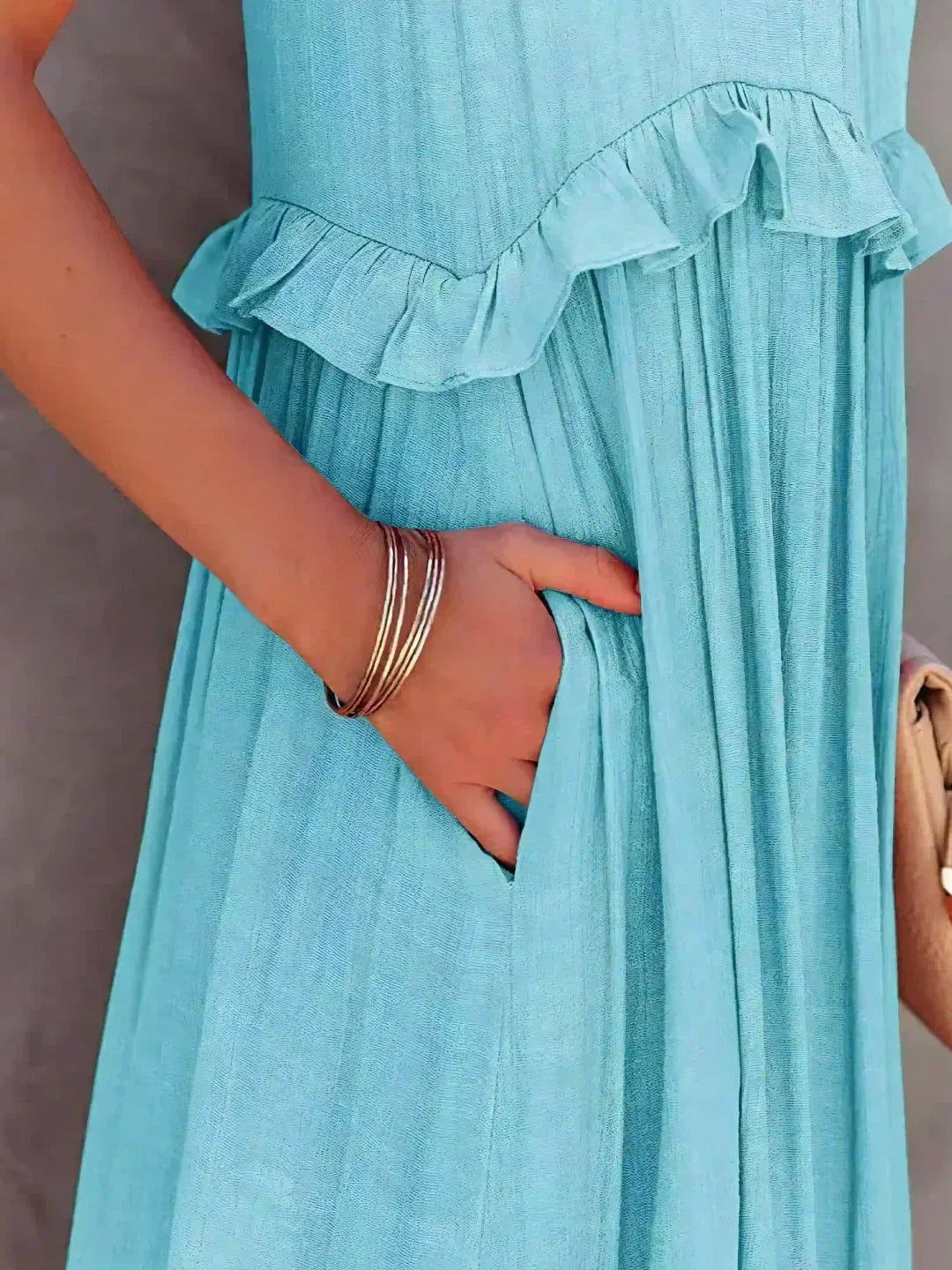 Vestido Mujer – Diseño Atemporal, Volantes y Estilo Elegante