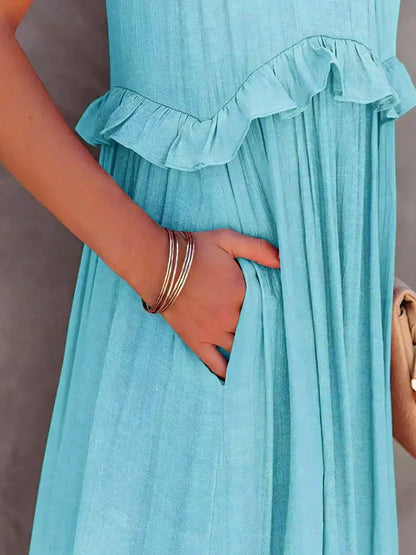 Vestido Mujer – Diseño Atemporal, Volantes y Estilo Elegante