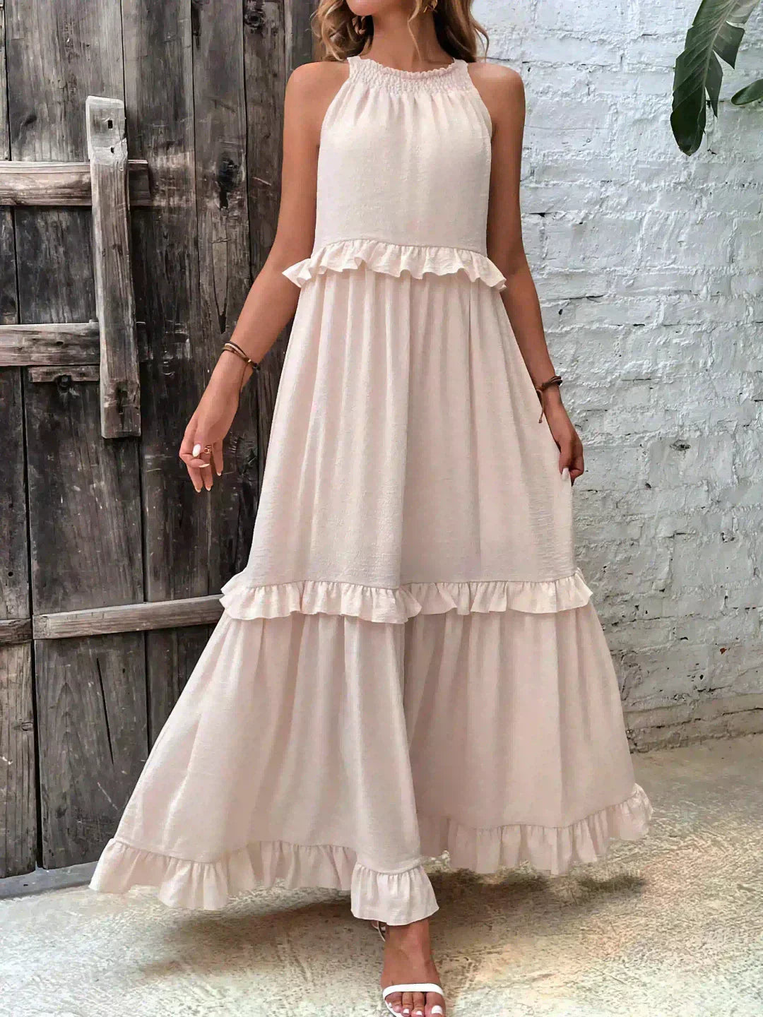 Vestido Mujer – Diseño Atemporal, Volantes y Estilo Elegante