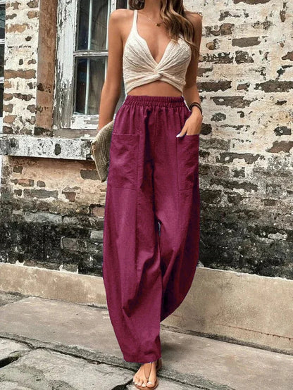 Pantalones de moda femeninos, ligeros y estilosos