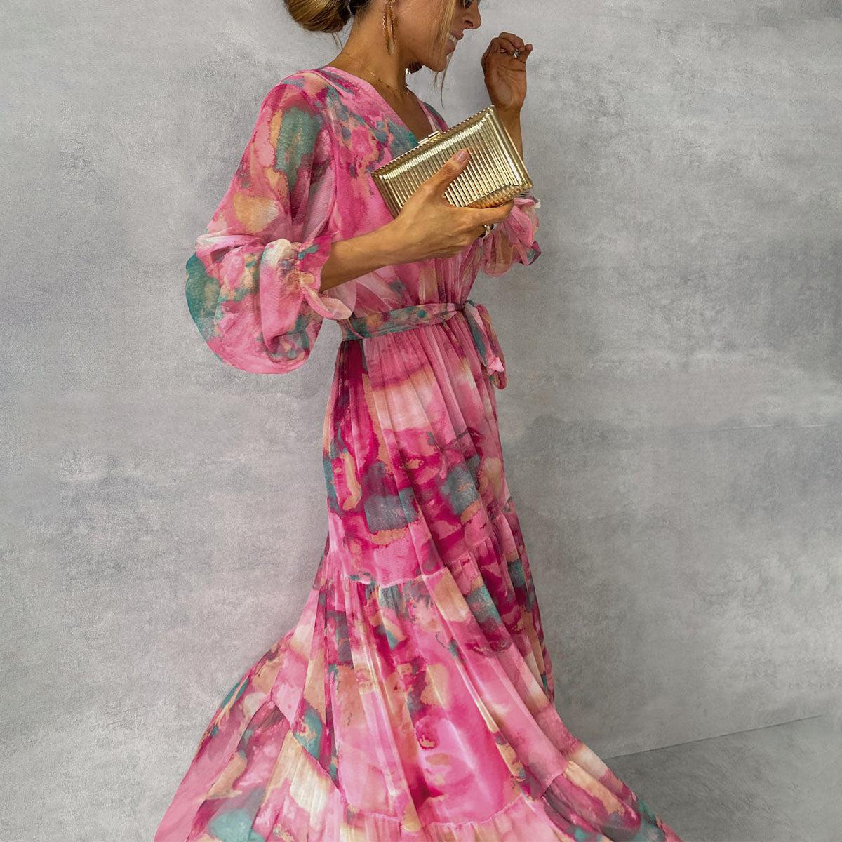 Vestido veraniego floral, moderno y versátil para diario o fiesta