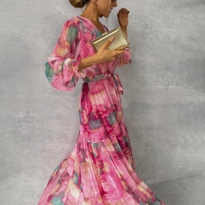 Vestido veraniego floral, moderno y versátil para diario o fiesta