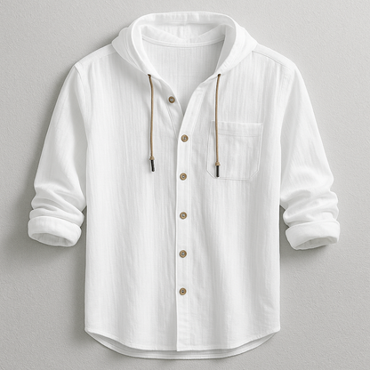 Camisa hombre elegante capucha ligera y estilosa