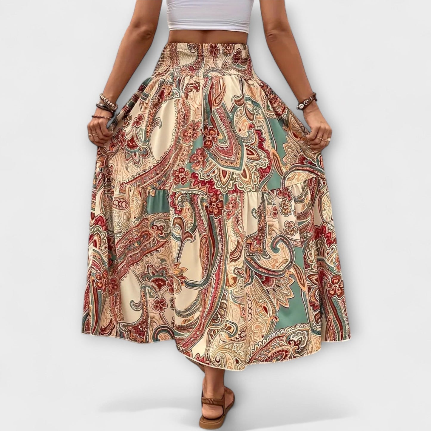 Emily | Falda fluida con estampado