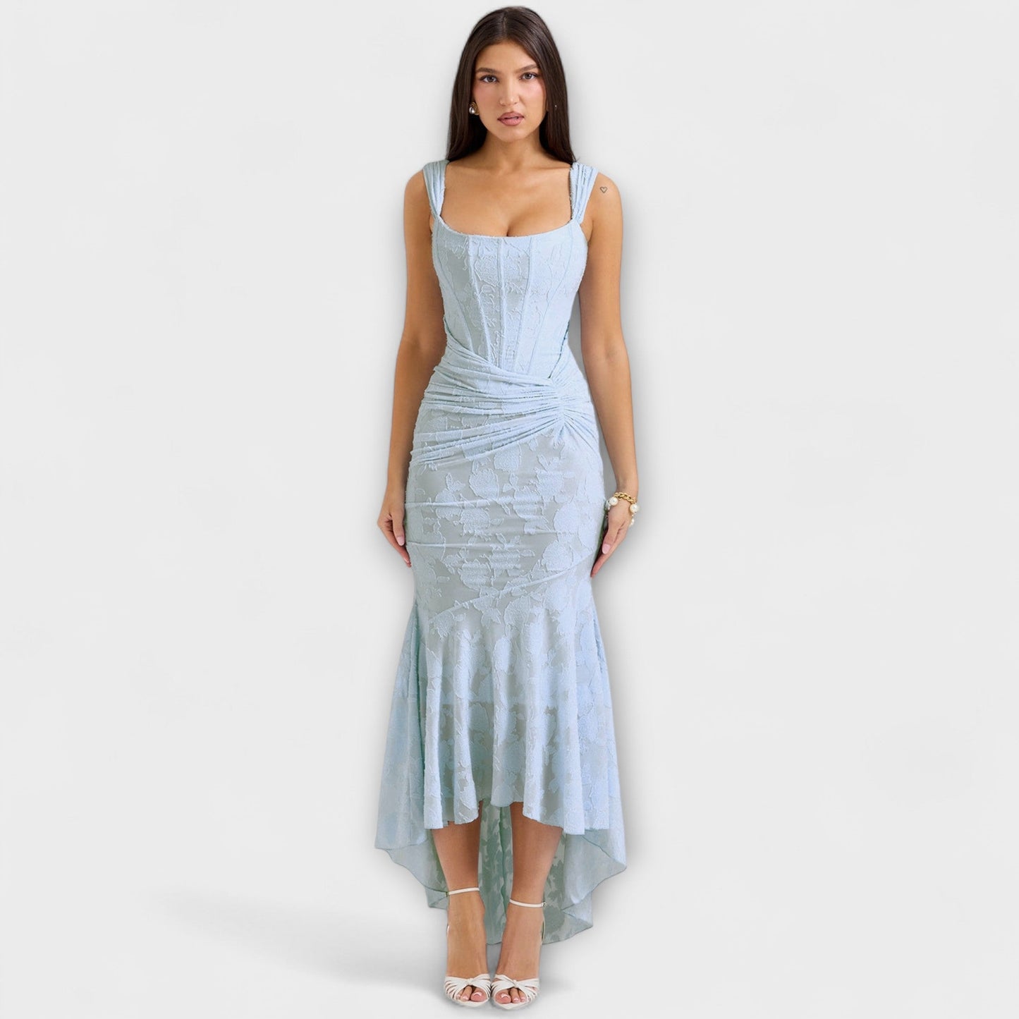 Elle | Vestido largo con corsé elegante y refinado