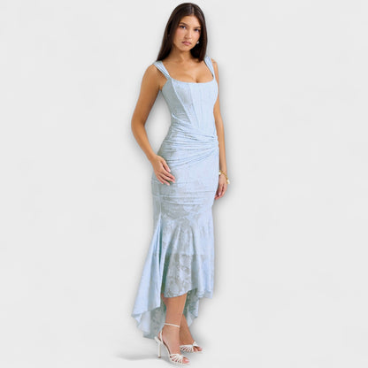 Elle | Vestido largo con corsé elegante y refinado