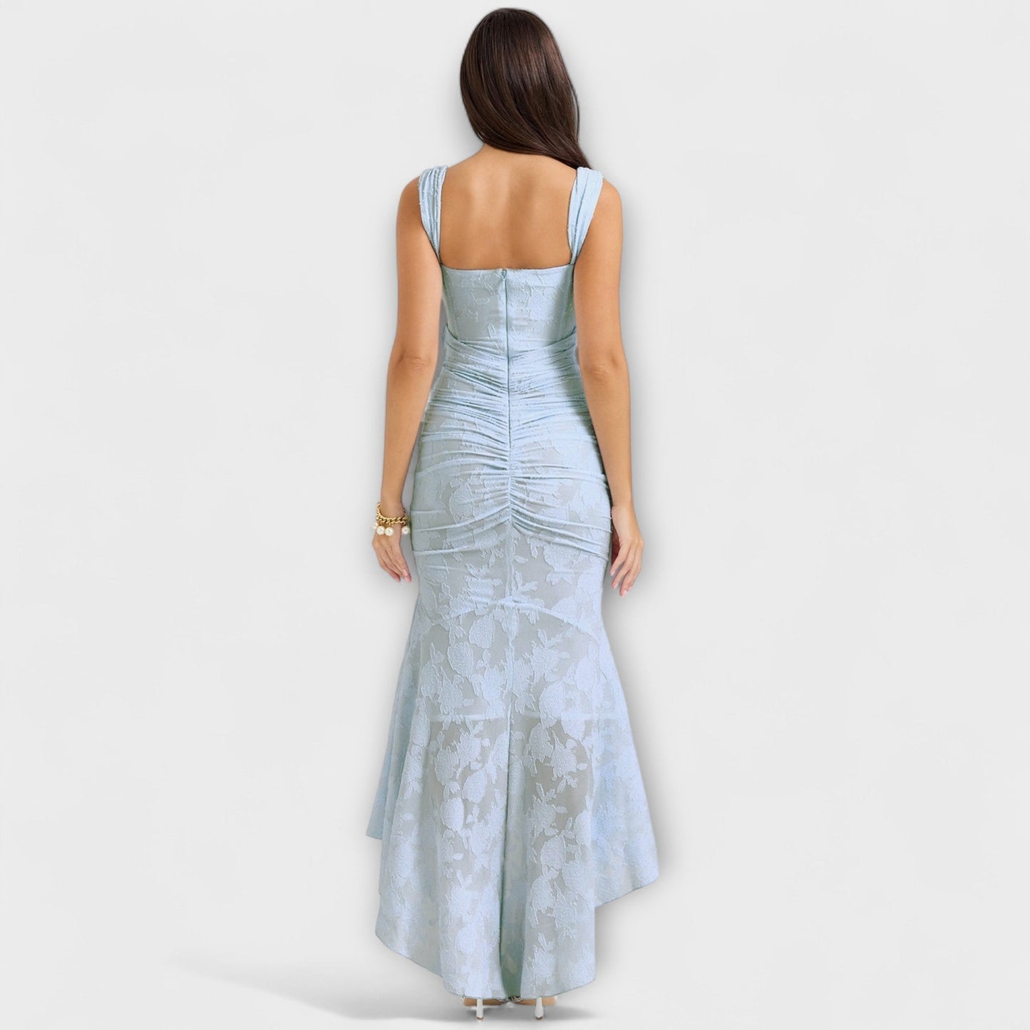 Elle | Vestido largo con corsé elegante y refinado