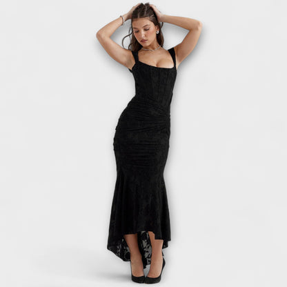 Elle | Vestido largo con corsé elegante y refinado