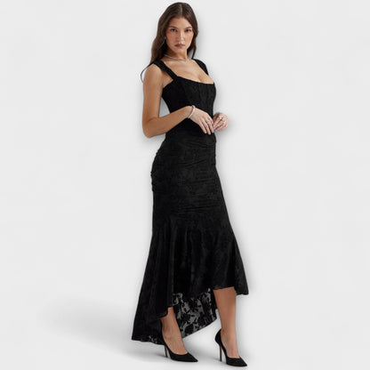 Elle | Vestido largo con corsé elegante y refinado