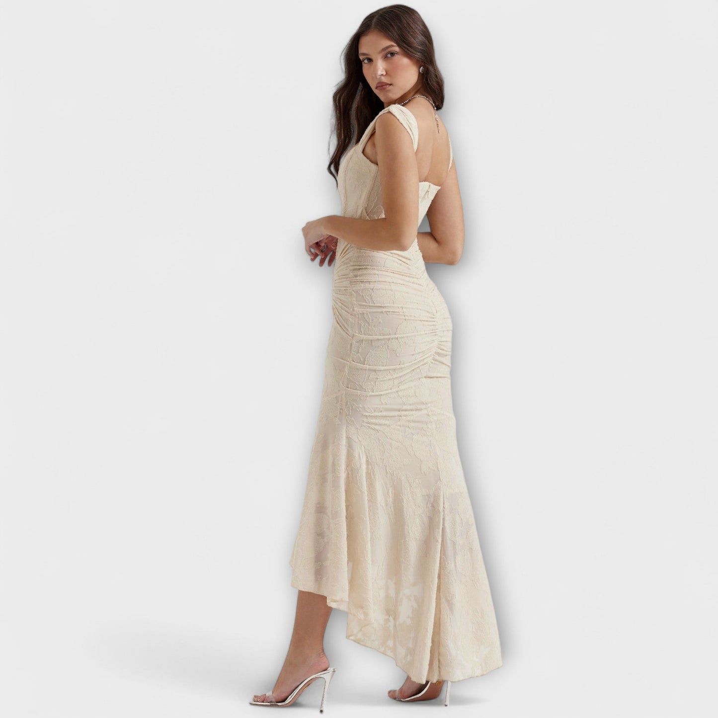 Elle | Vestido largo con corsé elegante y refinado