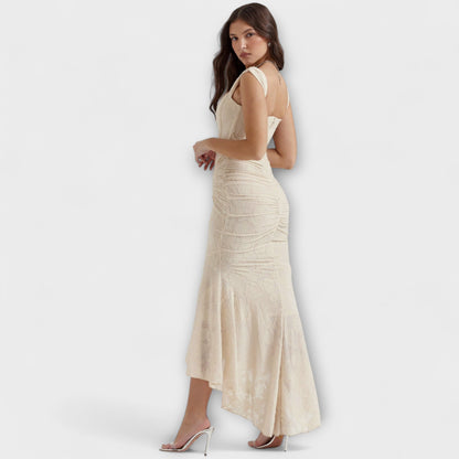 Elle | Vestido largo con corsé elegante y refinado