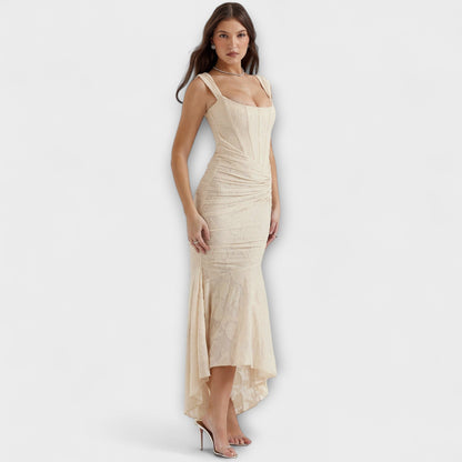 Elle | Vestido largo con corsé elegante y refinado