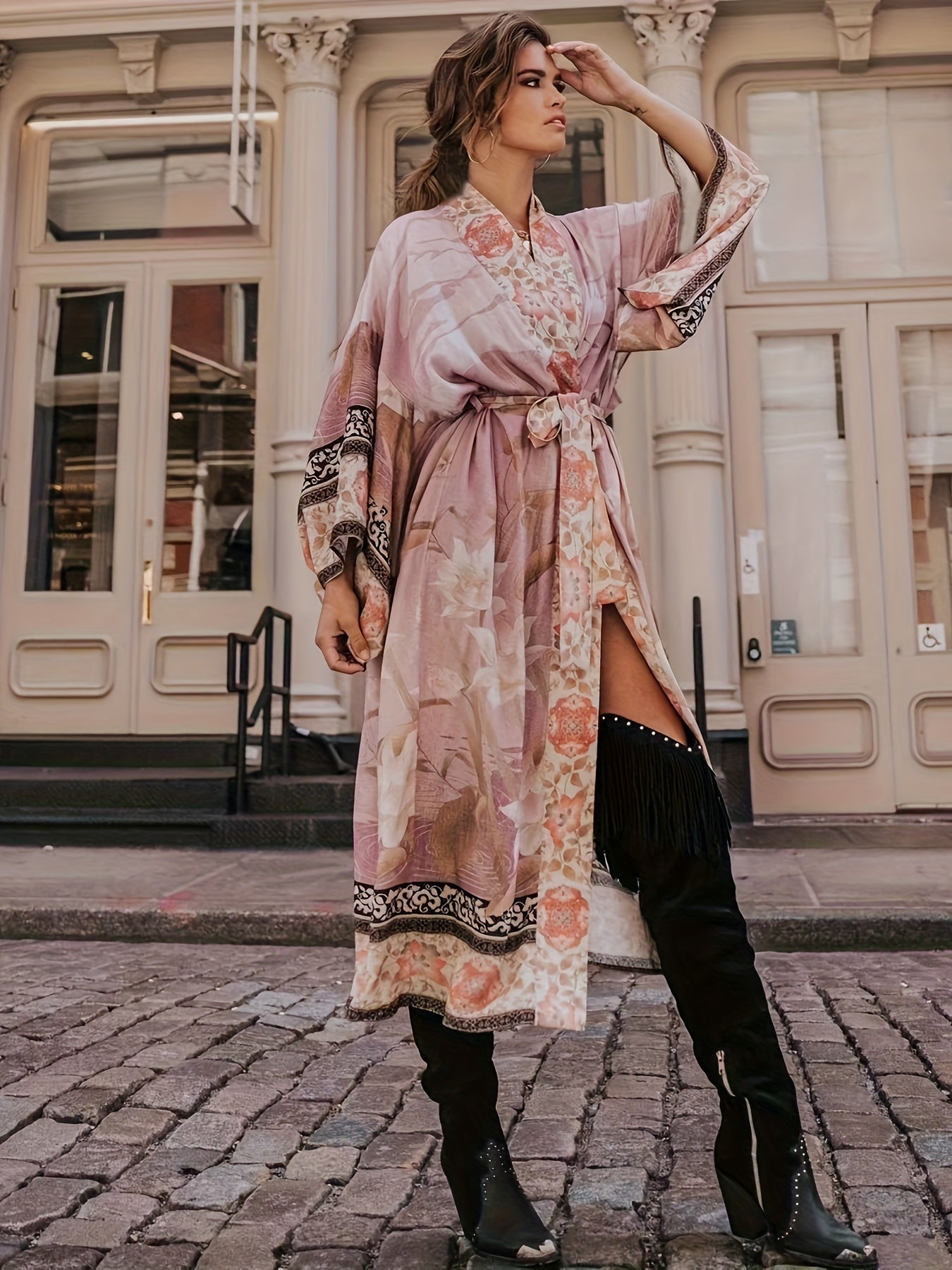 Vestido mujer floral ligero moderno casual y chic