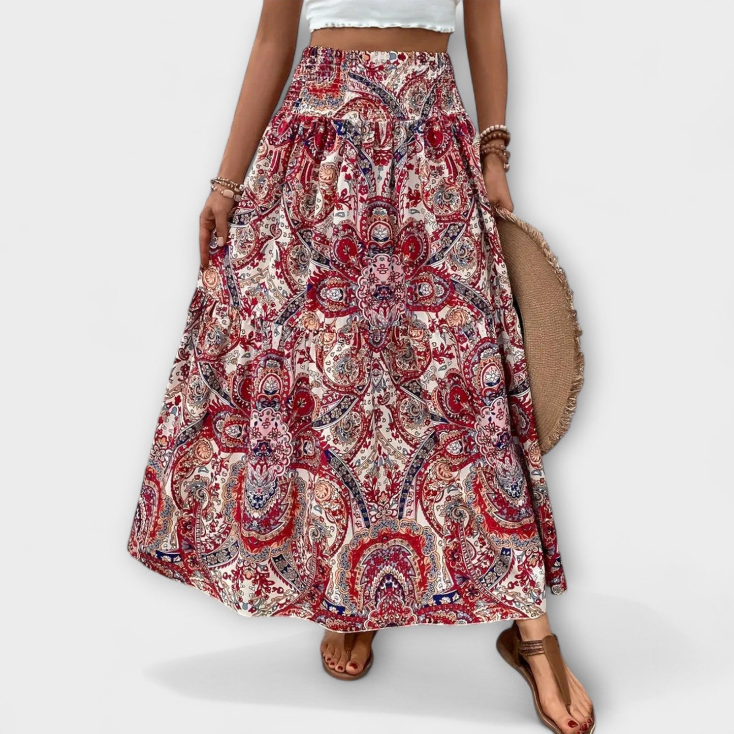 Emily | Falda fluida con estampado