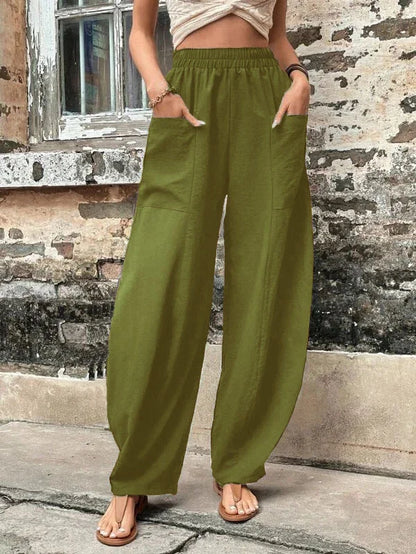 Pantalones de moda femeninos, ligeros y estilosos