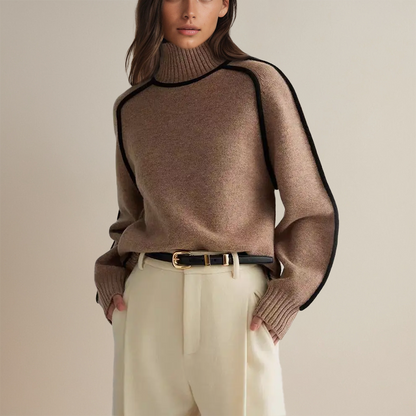 Jersey lujo mujer cachemira elegante moderno y versátil diario