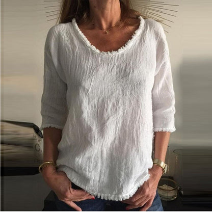 Becky | Camiseta casual de lino