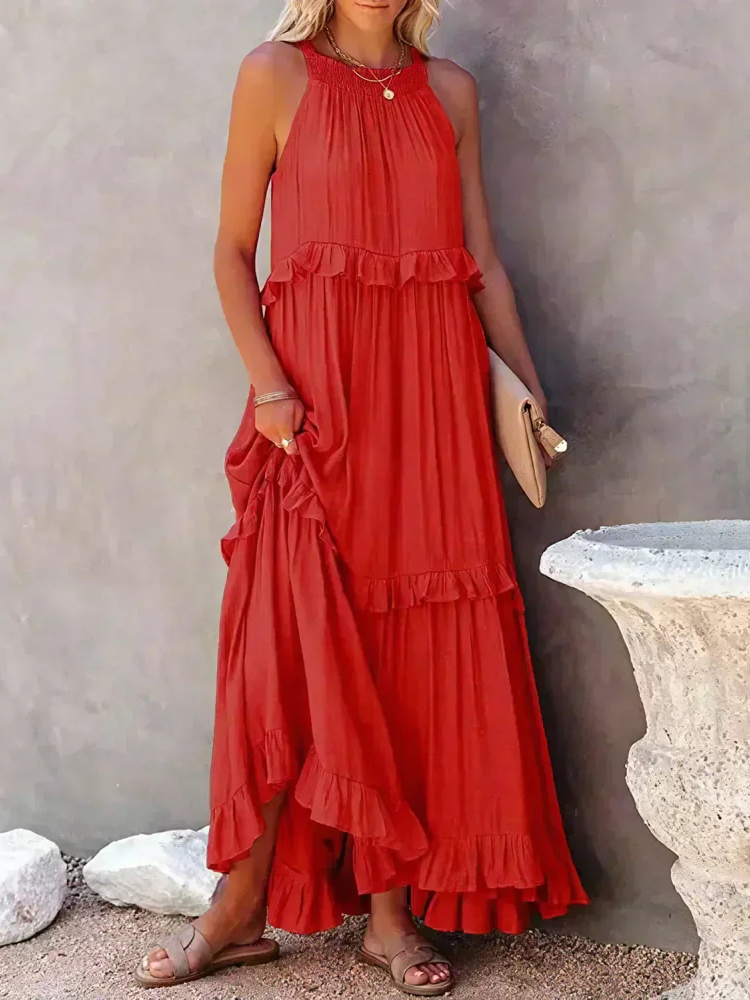 Vestido Mujer – Diseño Atemporal, Volantes y Estilo Elegante