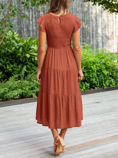Elsie | Elegante vestido de verano con detalles de volantes y bolsillos