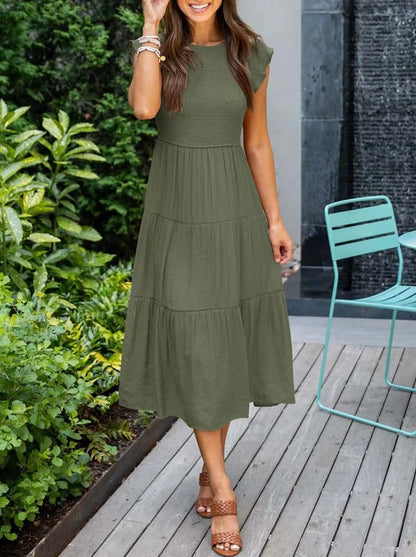 Elsie | Elegante vestido de verano con detalles de volantes y bolsillos