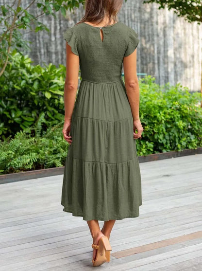 Elsie | Elegante vestido de verano con detalles de volantes y bolsillos
