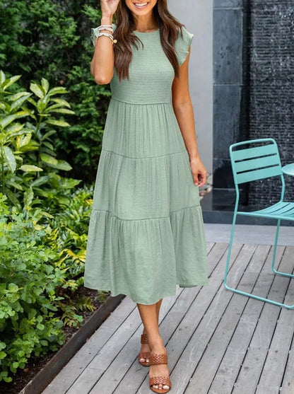 Elsie | Elegante vestido de verano con detalles de volantes y bolsillos
