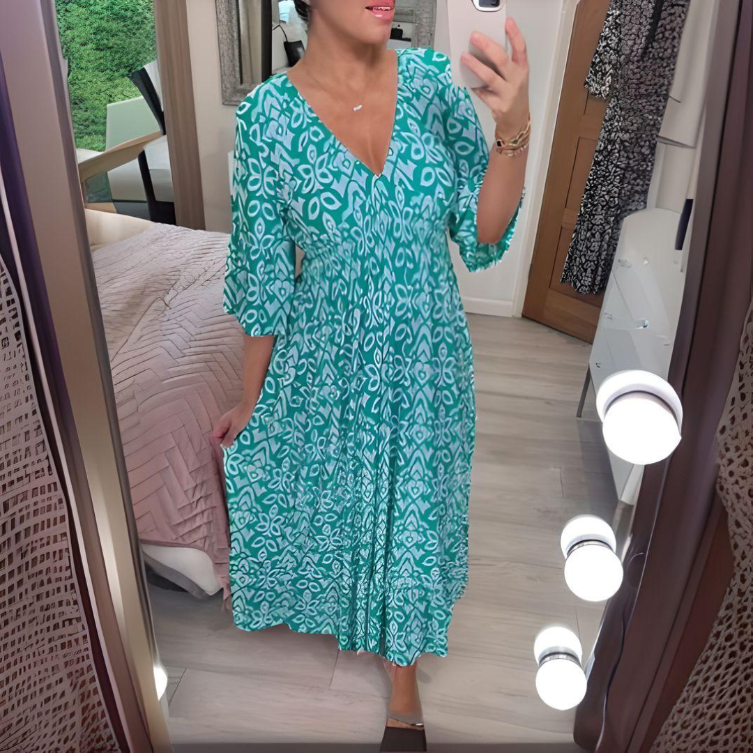 Dominga | Vestido estampado boho
