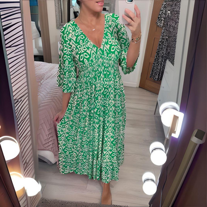 Dominga | Vestido estampado boho