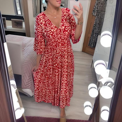 Dominga | Vestido estampado boho