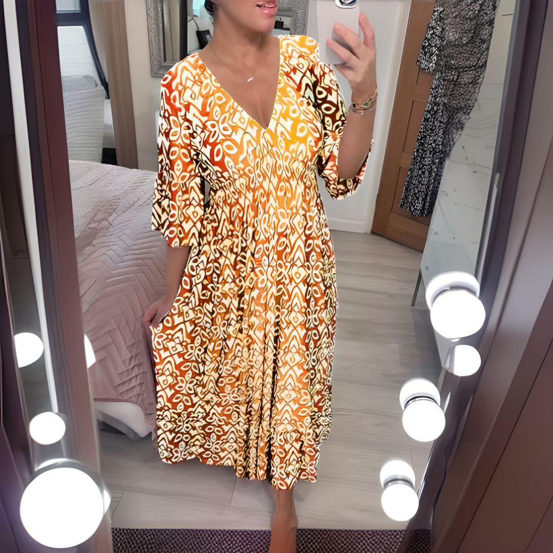 Dominga | Vestido estampado boho