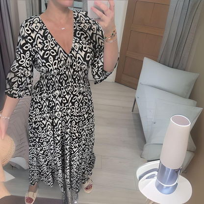 Dominga | Vestido estampado boho