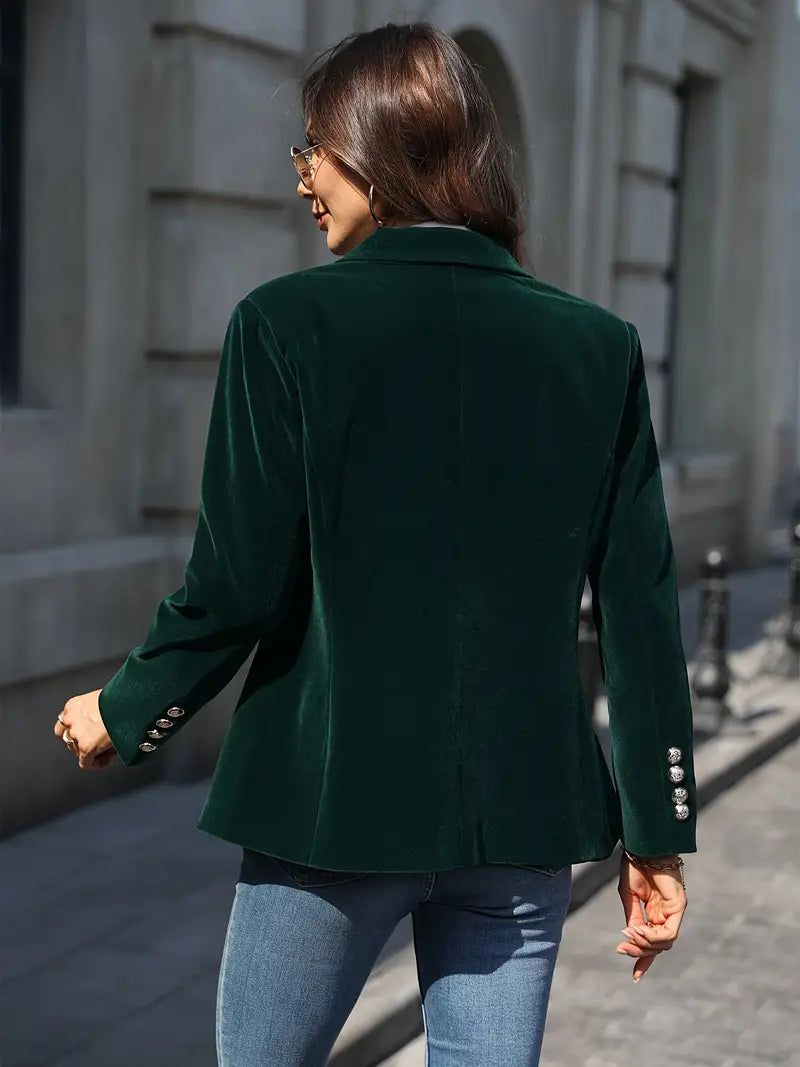Saskia | Elegante blazer de terciopelo para señora