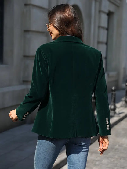 Saskia | Elegante blazer de terciopelo para señora